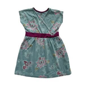 Tea Collection Floral Wrap Top Dress Size 3